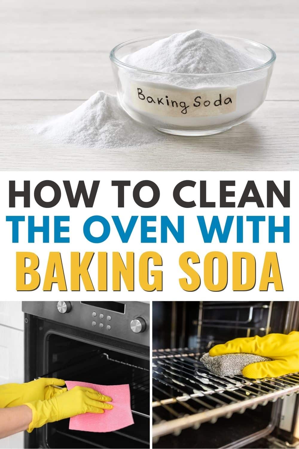 Learn how to clean your oven effectively using the natural cleaning power of baking soda.