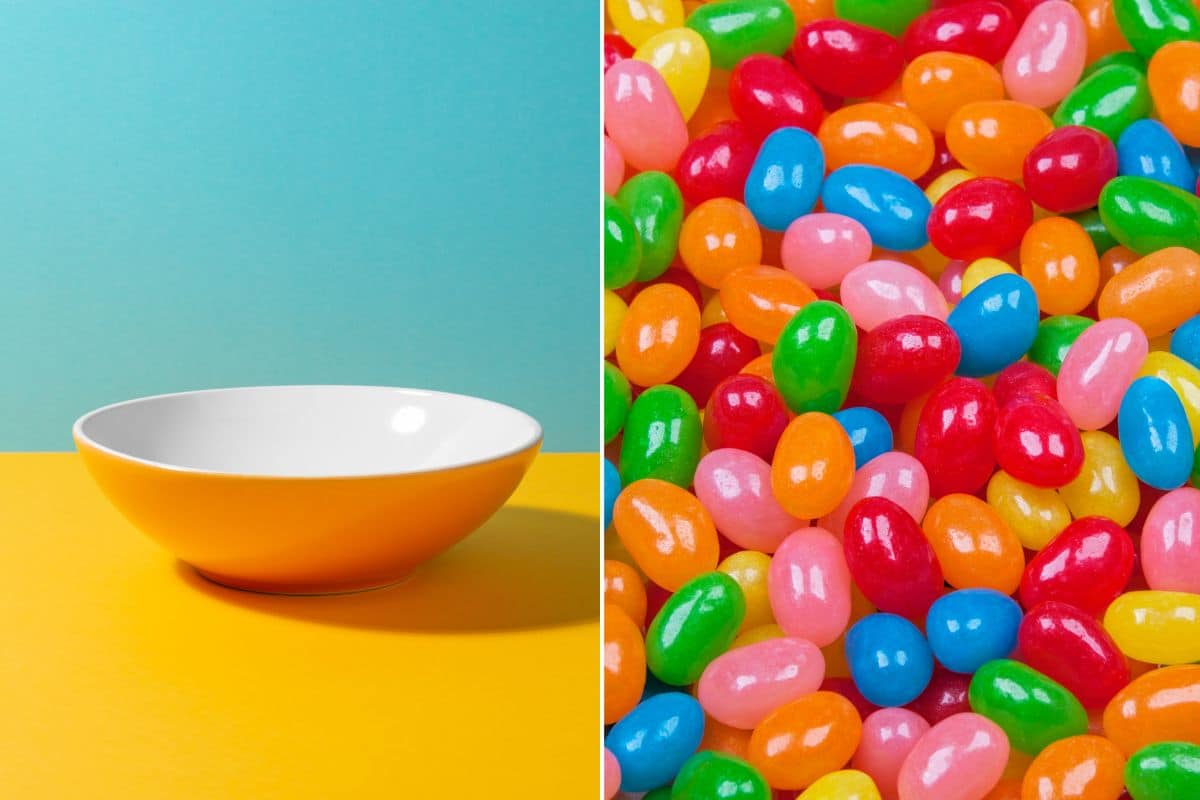 Icebreaker Games for Teens featuring a bowl and candies displayed against a vibrant background.