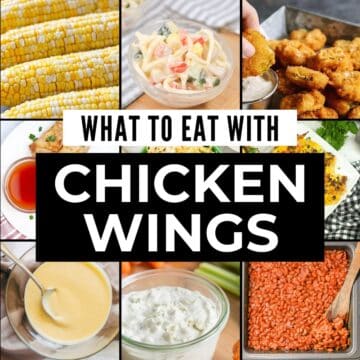 What to eat with chicken wings.