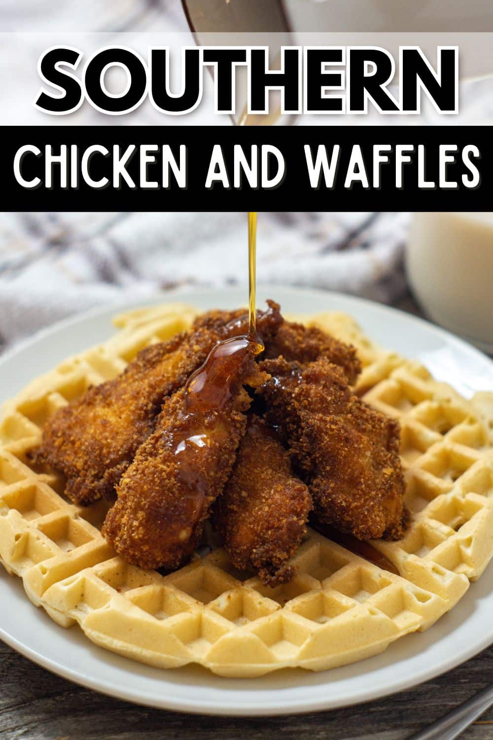 Southern chicken and waffles: A delicious combination of crispy fried chicken and fluffy waffles, originating from the Southern region. This classic dish combines savory and sweet flavors in perfect harmony, making it a popular