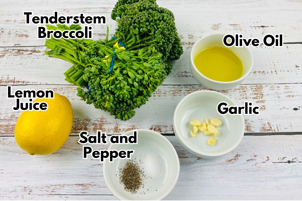 Ingredients for Tenderstem Broccoli.