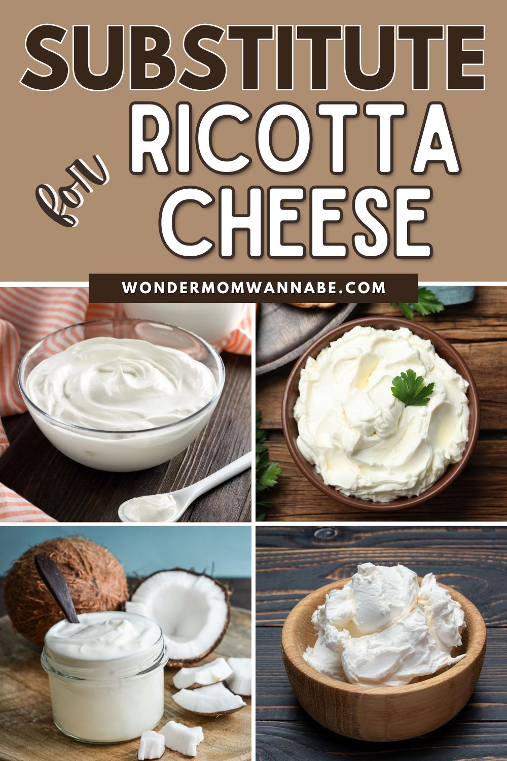 Replacement for ricotta cheese for diverse culinary uses.