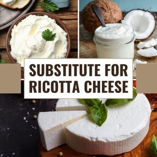 Replacement Options for Ricotta Cheese in Recipes.